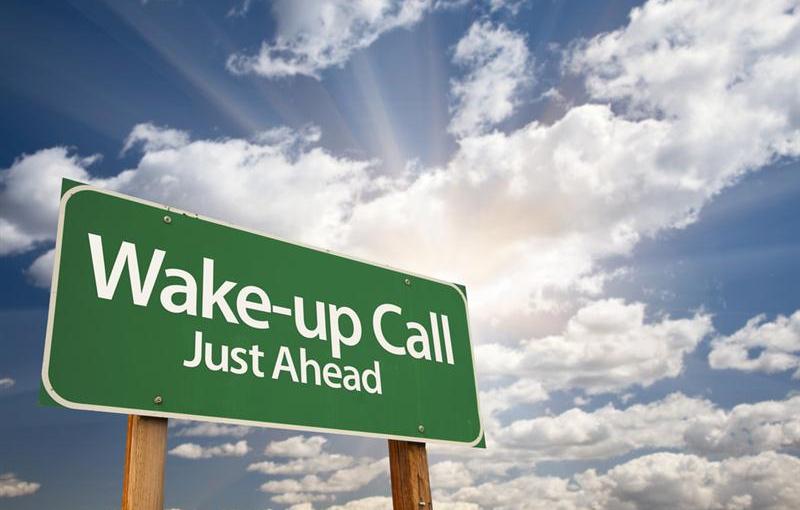 Image result for wake up call
